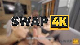 swap4k met fibi euro in sex shop and fucked her hard in threesome with veronica leal