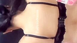 Watch this sexy latina teen touch her pussy in dorm