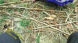 Indian couple enjoys outdoor sex in the forest