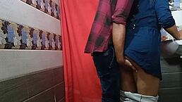 Office bathroom scene: boss fucks secretary with Hindi voice.