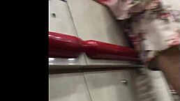 Hot granny in store spying upskirt skirt?