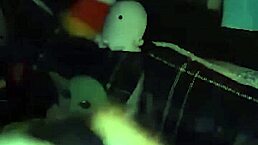 hot milf does naked yoga and then plays with her big tits and ass