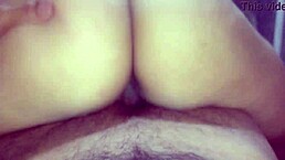 Wife cheats on husband with friend in rough bareback fucking.