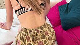 massage busty mom friend turns into fuck - russian amateur with talk and english subtitles