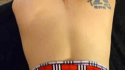 School girl gets throat fucked with big ass and wet pussy