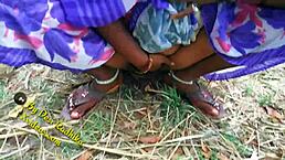 Indian couple enjoys outdoor sex in the forest