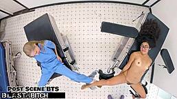 Jasmine Rose's tattooed thigh in focus