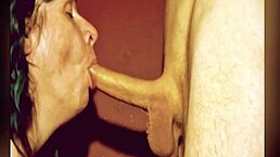 the goat takes a long cock deep in her throat