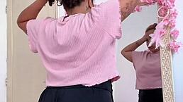 Chubby Girl Farting While Getting Ready For Date