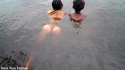 When the two lesbians of the tribe bathe together in the village river
