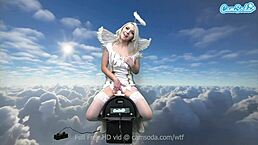 Blonde Ava Sinclaire Sybian Ride