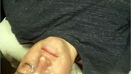 Slave Dirtydees Covered in Huge Cum Bukkake Facial