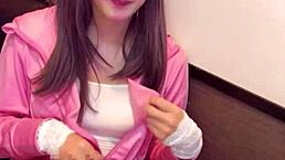 japanese crossdresser masturbates with drain net on crotch while streaming