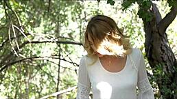 Blake Eden masturbates on bed with anal fingering