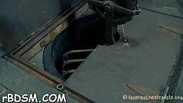 Bound in bondage, she receives electric punishment while sucking and fucking hard.