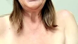 Granny titty fucks and gets cumshot on huge tits.