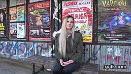 a natural teen with tits gives a pov blowjob and then her twat gets reamed hard by a big cock.