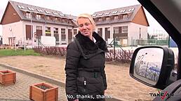 takevan pussy cum cover for glassed blonde teacher at lunch breat