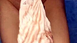 neighbor's panty model dancing in lingerie, want to see her use dildo?