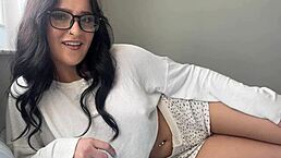 Step sister's best friend Serena Stirling craves sex with glasses