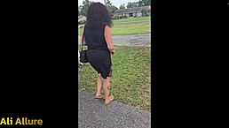 Ali allure intensely shops for panties with stepbro, leading to squirting and blowjob.