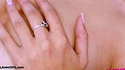 i saw a stunning brunette model unveil her figure