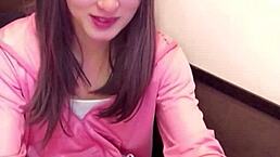 japanese crossdresser masturbates with drain net on crotch while streaming