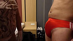 femdom bitch slaps erect cock