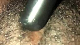 Ebony woman plays with her WET PUSSY