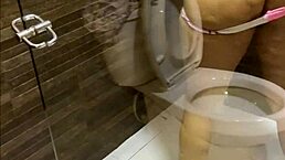 Perverted Stepmom Shakes Ass In Shower To Seduce Stepson.