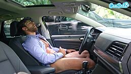 milf on spring break catches young guy masturbating in public