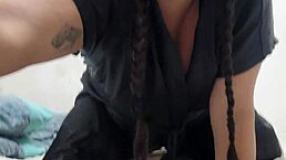 Amateur Latina with big ass in reality fetish scene