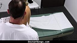 Teen Patient Visits Doctor and Nurse for Abdominal Pain