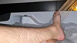 i'm jerking off in the jacuzzi with music, come play with my cock