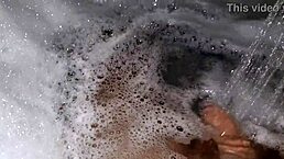 i'm jerking off in the jacuzzi with music, come play with my cock