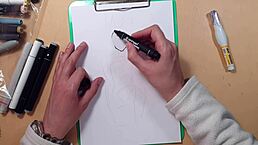 A quick sketch of a hot girl in latex