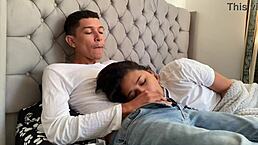 Perverted Stepdad Shoves Cock in My Mouth Until He Cums