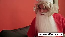 Vanessa letting Santa fuck her tight wet pussy?