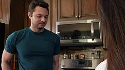 Stepmom rewards helpful stepson with hard fuck?