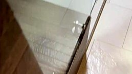 Perverted Stepmom Shakes Ass In Shower To Seduce Stepson.