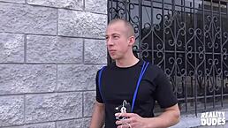 i pov fucked a tall cute guy's ass on the street for cash