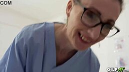 gilf nurse gets a creampie at work