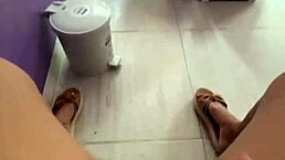 Fucking My Pussy In Public Before Clients