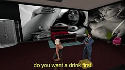 Lap dance at the club