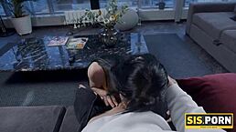 sis porn flapper greedily sucks stepbrothers dick and has vaginal sex