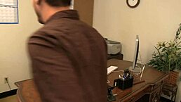 Blonde cougar with big tits gets her shaved pussy stuffed deep 😈