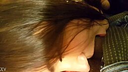 Sexy thick white girl sucks BBC