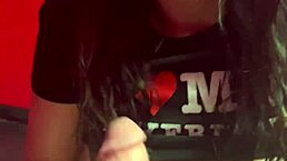 Does the wifey suck dick in the real public sex shop?