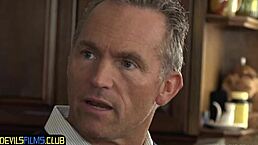 Amazing Ebony Teen Rides Cock In Kitchen