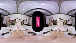 Blonde Ivy Jones Teases Pussy With Dildo In VR